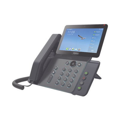 FANVIL - Videoteléfono IP inteligente Insignia, Android 9.0, 20 líneas SIP, pantalla a color 7" ajustable, Teclado de iluminación configurable, PoE, conferencia local de 10 vías.