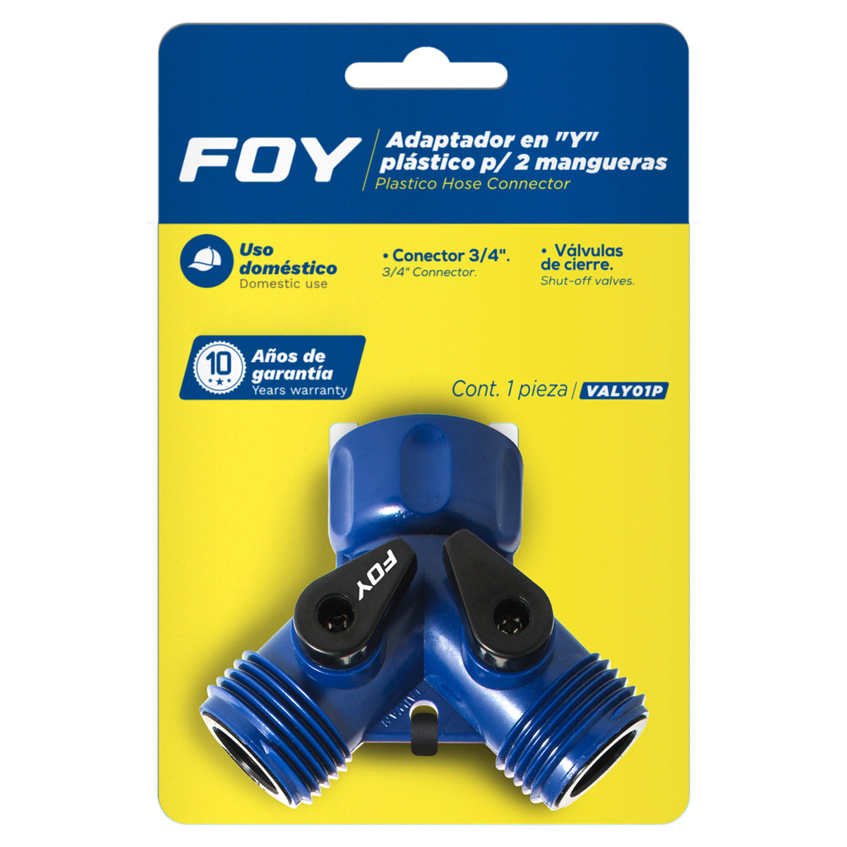 Foy - Adaptador mang Y plast 11x7cm