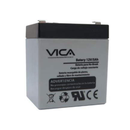 VICA - Batería Vica Reemplazo 12V/5Ah Ácido/Plomo Libre Mantenimiento