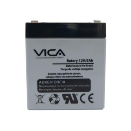 VICA - Batería Vica Reemplazo 12V/5Ah Ácido/Plomo Libre Mantenimiento