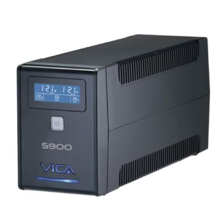 VICA - UPS Vica S900 Regulador Integrado 900VA/550W 8 Contactos Pantalla LCD Color Negro