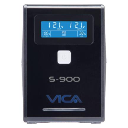 VICA - UPS Vica S900 Regulador Integrado 900VA/550W 8 Contactos Pantalla LCD Color Negro
