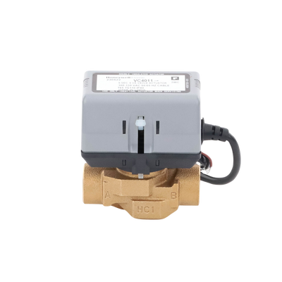 HONEYWELL HOME RESIDEO - Válvula 3/4 De 2 Vías Conexión de rosca BSPT Con Actuador 40011 A 120V, On/off