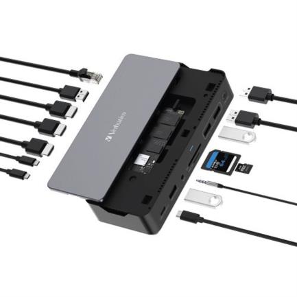 VERBATIM - Docking VERBATIM (Carcasa SSD) USB-C Pro 15 en 1