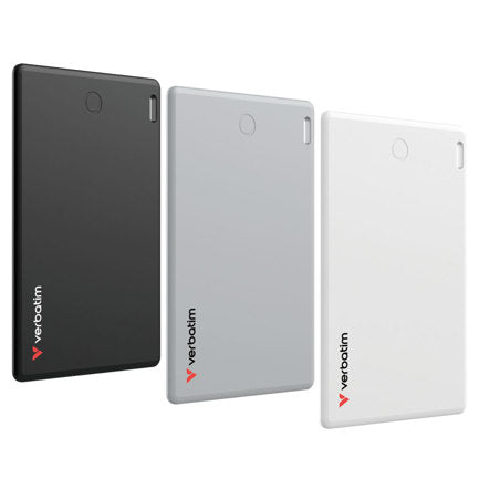 VERBATIM - Localizador Verbatim My Finder Bluetooth Tarjeta 3 pack Negro Gris y Blanco