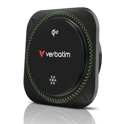 VERBATIM - Cargador Inalambrico Verbatim Magnetico tipo C con ventilador de enfriamiento e iluminación RGB - Qi2
