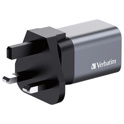 VERBATIM - Cargador Verbatim de pared GaN - 2 puertos 35 W