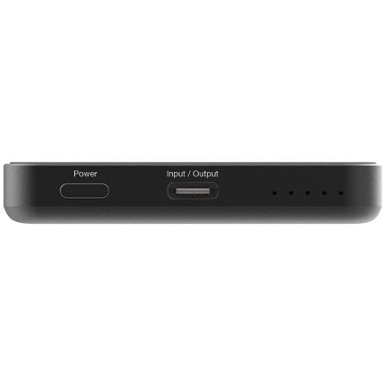 VERBATIM - Cargador verbatim Charge and Go Essential Magnética Power Bank Carga Inalámbrica de 5000 mAh Color Negro