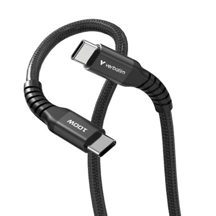 VERBATIM - Cable Magnético Verbatim Compacto 100W 12cm Color Negro