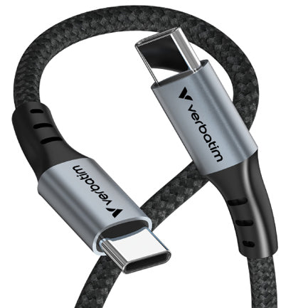 VERBATIM - Cable Verbatim de carga y sincronización USB-C a USB-C 100 W -  120cm