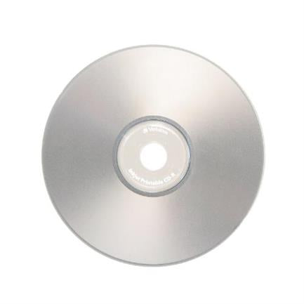 VERBATIM - Disco VERBATIM CD-R 52X 80MIN 700MB Imprimible Plata C/50