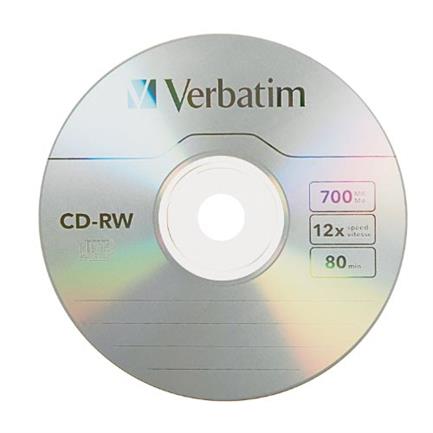 VERBATIM - DISCO COMPACTO VERBATIM RW 80MIN 700MB 12X SPNDL C/25