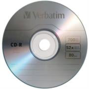 VERBATIM - Disco VERBATIM CD-R  80min 700MB 52X Paquete C/50 Pzas