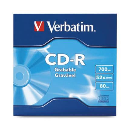 VERBATIM - Disco VERBATIM CD-R  80min 700MB 52X Paquete C/50 Pzas