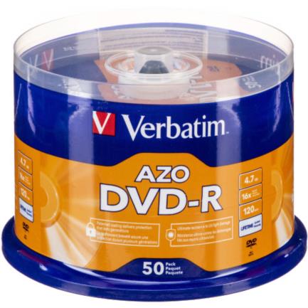 VERBATIM - DVD-R Verbatim AZO 4.7GB/120min 16X Tray VL Spindle C/50
