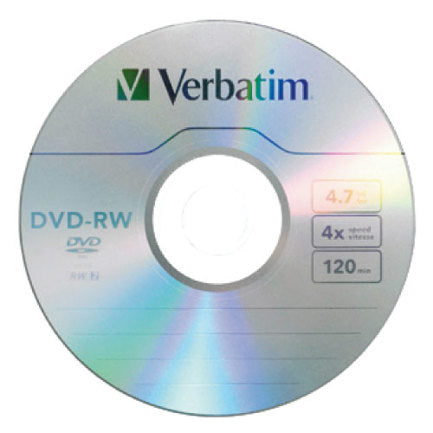 VERBATIM - DVD-RW VERBATIM 4.7GB 4X 120 minutos W/Tray Spindle C/30