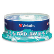 VERBATIM - DVD-RW VERBATIM 4.7GB 4X 120 minutos W/Tray Spindle C/30