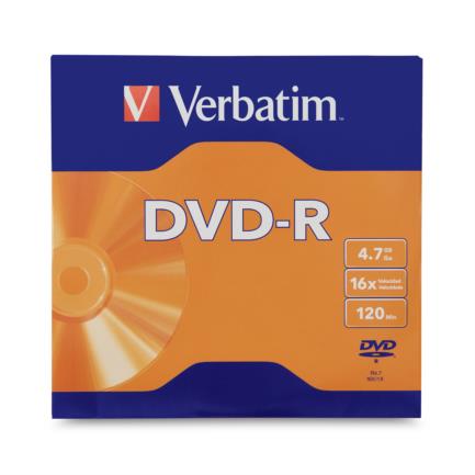 VERBATIM - DVD-R Verbatim 4.7GB 16X C/50 Piezas