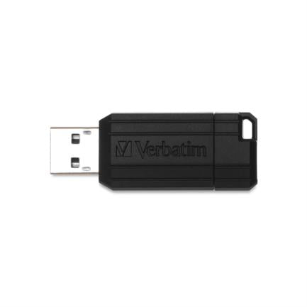 VERBATIM - Memoria USB VERBATIM Flash 2.0 PinStripe 64GB - Negro