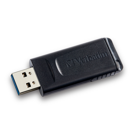 VERBATIM - Memoria USB Verbatim 64GB 2.0 Slider Color Negro