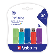 VERBATIM - Memoria USB Verbatim 32gb 2.0 retráctil multicolor 5PK