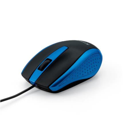 VERBATIM - Mouse Óptico Verbatim con Cable Color Azul