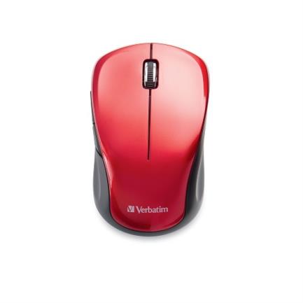 VERBATIM - Mouse VERBATIM Inalámbrico Silencioso USB-C 1600 DPI - Rojo