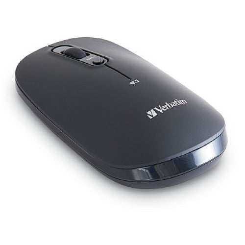 VERBATIM - Mouse VERBATIM Inalambrico Recargable Multidispositivo USB-C a USB-A - Negro