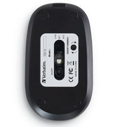VERBATIM - Mouse VERBATIM Inalambrico Recargable Multidispositivo USB-C a USB-A - Negro