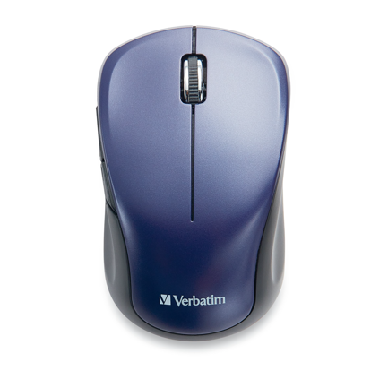 VERBATIM - Mouse Verbatim Multi-Trac inalámbrico silencioso USB-C - Púrpura