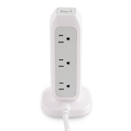 VERBATIM - Torre Multicontacto Verbatim con 11 Tomas de Corriente y Protección contra Sobrecarga Puertos 2xUSB-C 2xUSB-A