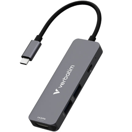 VERBATIM - Hub Verbatim Multipuertos USB-C - 4 puertos 100W