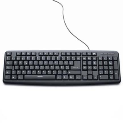 VERBATIM - Teclado Verbatim Alámbrico USB Color Negro