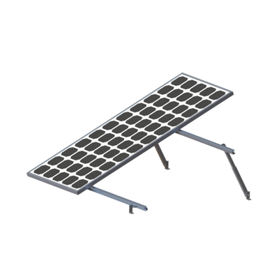 EPCOM POWERLINE - Montaje para 2 Paneles Solares, Riel "8" de 2700mm para Módulos con Espesor de 30-35mm, Velocidad de Viento Máx. 136km/h