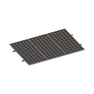 EPCOM POWERLINE - Kit De Minirieles Para Panel Solar Arreglo 1X3  Para Instalación Plano En Lámina