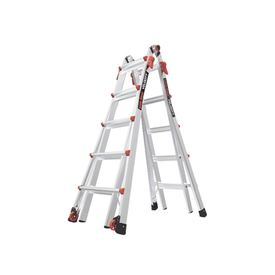 LITTLE GIANT LADDER SYSTEMS - Escalera Multi-Posiciones de 6.7 m (22') para Suelos Inclinados o con Desniveles.