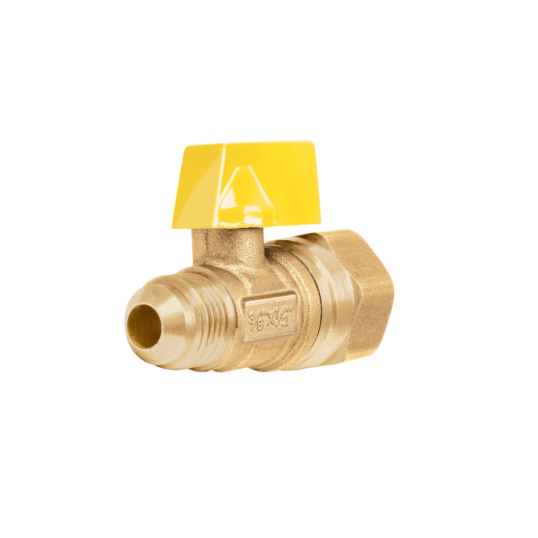 Valvula de control de laton para gas, 3/8' x 1/2', Foset