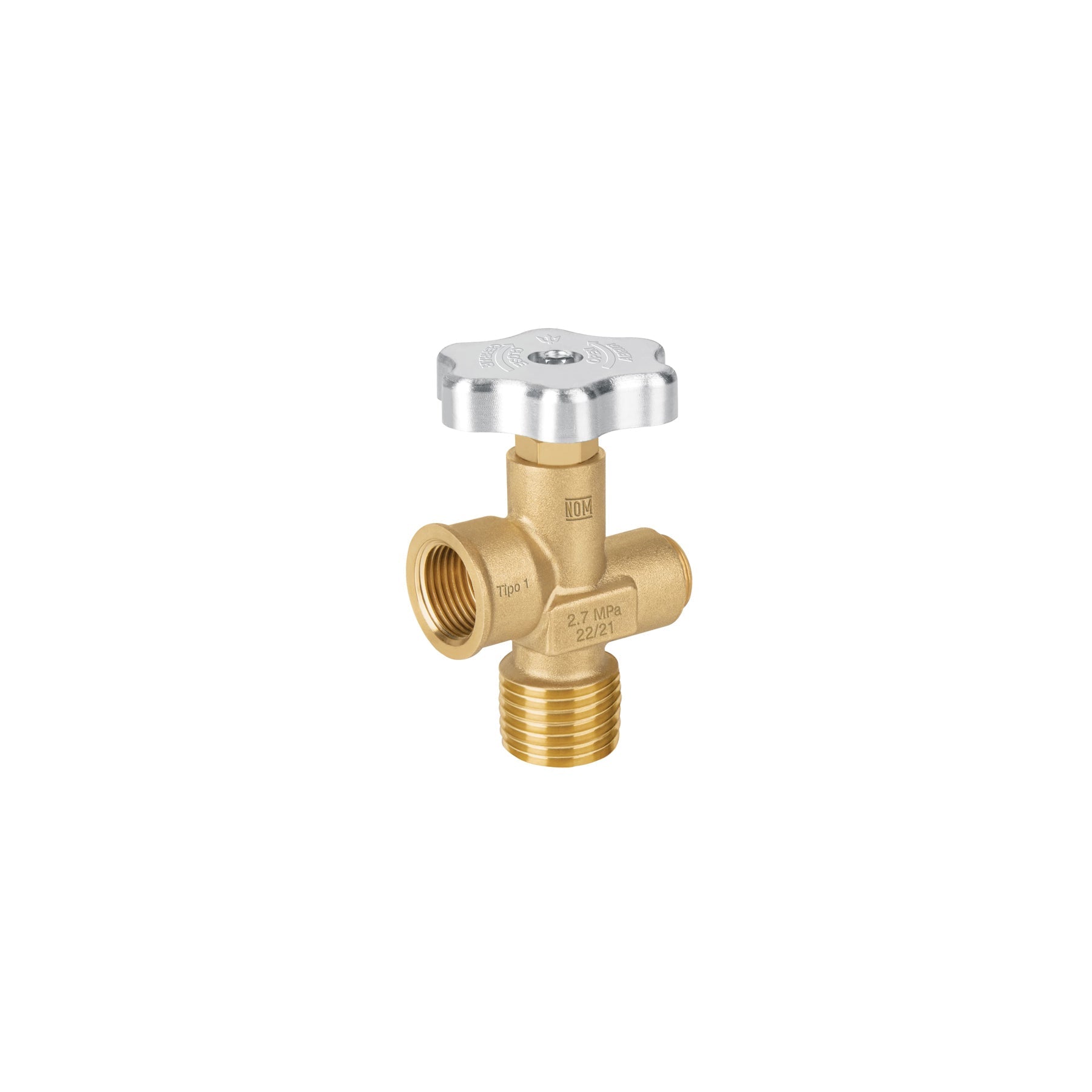 Valvula para cilindros de gas LP hasta 45 kg, Foset