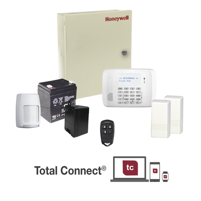 HONEYWELL HOME RESIDEO - Kit inalámbrico de panel VISTA48 con teclado 6162RF receptor inalámbrico, 2 contactos 5816, 1 PIR 5800PIR, 1 control remoto y batería