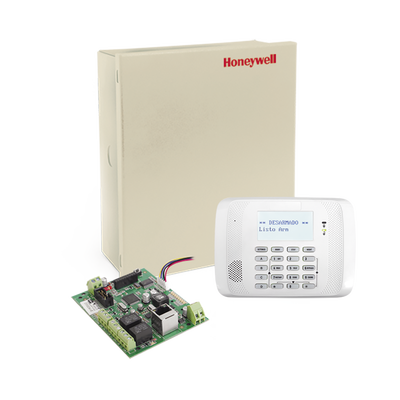 HONEYWELL HOME RESIDEO - Panel de Alarma para 48 Zonas con Teclado Alfanumérico y Comunicador Universal IP de Crow