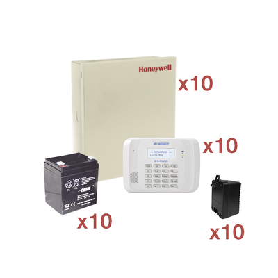 HONEYWELL HOME RESIDEO - Kit de 10 Paneles de Alarma VISTA48 con Bateria y Transformador