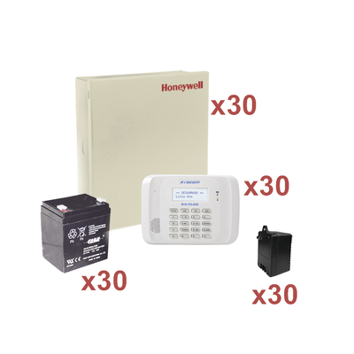 HONEYWELL HOME RESIDEO - KIT de 30 PANELES VISTA48LA CON BATERIA Y TRANSFORMADOR