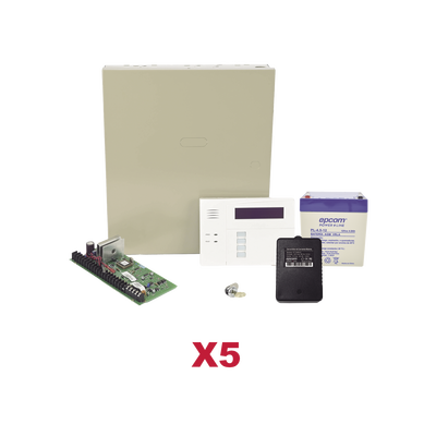 HONEYWELL HOME RESIDEO - Kit de 5 Paneles VISTA48 con Batería y Transformador