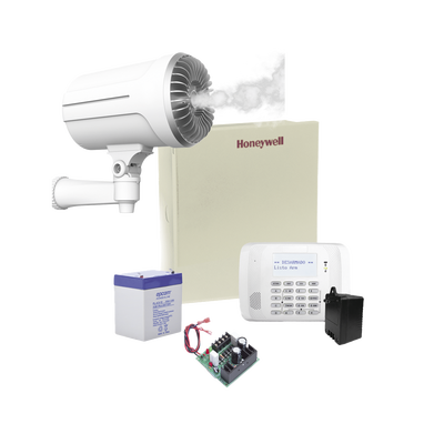 HONEYWELL HOME RESIDEO - Kit de Panel de Alarma VISTA48LA con Generador de Niebla SF501P / Todo incluido