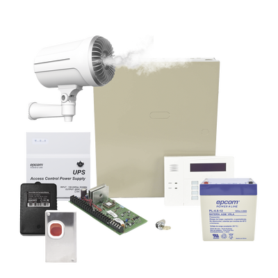HONEYWELL HOME RESIDEO - Kit de Panel de Alarma VISTA48LA con Generador de Niebla SF501P / Todo incluido