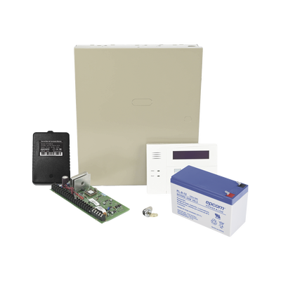 HONEYWELL HOME RESIDEO - Kit de Panel de Alarma VISTA48LA con  Batería de 9Ah, Transformador y Gabinete
