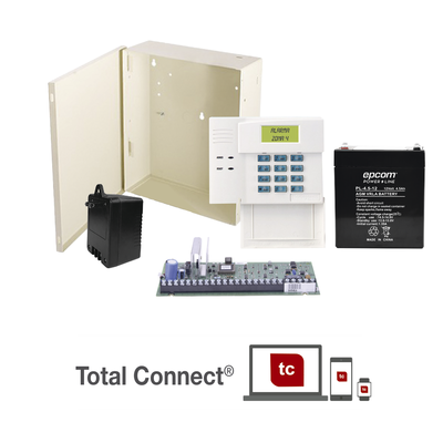 HONEYWELL HOME RESIDEO - Kit de Panel de Alarma VISTA48LA con Bateria, Transformador y Gabinete pequeño