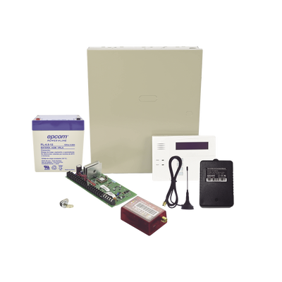 HONEYWELL HOME RESIDEO - (2 Años 4GLTEM/5G ILIMITADO INCLUIDO)  Kit Vista48LA con comunicador 4GLTEM/5G MN01, Teclado, Gabinete, Bateria y Transformador