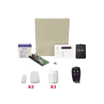 HONEYWELL HOME RESIDEO - Kit inalámbrico de panel VISTA48 con teclado 6160RF receptor inalámbrico, 2 contactos 5800MINI, 3 PIR 5800PIR, 1 Control remoto 58344, Bateria y transformador