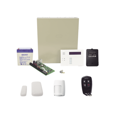 HONEYWELL HOME RESIDEO - Kit inalámbrico de panel VISTA48 con teclado 6160RF receptor inalámbrico, 2 contactos magneticos, 1 PIR 5800PIR, 1 Control Remoto 58344, Batería y Transformador